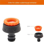Expandable Garden Hose Repair Kit 8PCS Male/Female Faucet Quick Connectors Garden Hose Coupler with Ball Valve for Pipe Repair and Watering Or Irrigation(Large) - Image 2