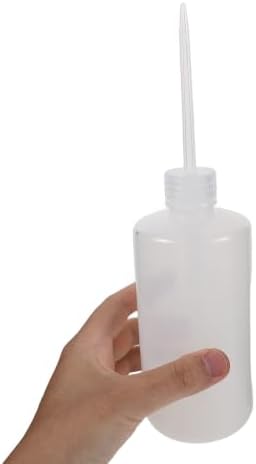 OUNONA Plastic Straight Neck Wash Bottle 6pcs 16.9oz 500ml - Image 4