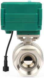 U.S. Solid 1-1/2" Smart Motorized Ball Valve - NSF Certified 304SS Remote App Mobile-control Electrical Ball Valve with Manual Switch, Plug Connection - Image 5