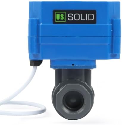 U.S. Solid 1/2 in UPVC Motorized Ball Valve, 9-24 V AC/DC, 2-Wire Auto Return, Normally Closed, Standard Port 13.5 mm Bore, IP65 - Image 2