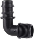 1/2" 3/4" Male Thread To DN16 DN20 Pipe Barb Elbow Connector Micro-Spray Drip Irrigation System Accessories(1I2 M-Thread To DN20,50Pcs) by Unknown