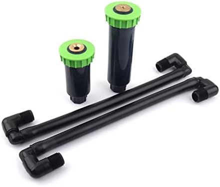 Hose Connector Adapter 10 Pieces/batch 1/2 Inch 90-360 Degree Adjustable Plastic Pop-up Sprinkler Head Swing Joint Agricultural Greenhouse Garden Irrigation (Color : Long 180 Degrees) by Unknown