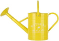 Garutom Galvanized Watering Can for Outdoor Indoor Plants, 1 Gallon Decorative Countryside Water Can with Removable Spout, Metal Watering Can for Indoor Plants and Garden Flower (Yellow) by Garutom