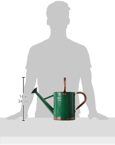 Gardman 8327 Hunter Green Galvanized Steel Watering Can with Copper Accents, 1-Gallon - Image 4