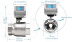 2 inch 110-230VAC Normally Open CF8/Stainless Steel 304 Motorized Electrical Ball Valve With U.S. Plug - Image 3