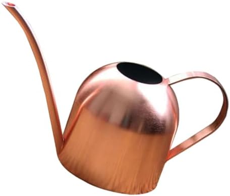 Rose Gold Stainless Steel Watering Pot Long Spout Gardening Tool for Indoor Plants Succulents Practical Plant Sprinkler by Yardenfun
