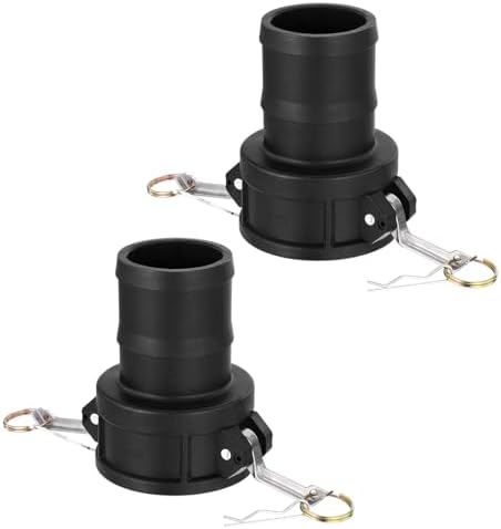 2Pcs Polypropylene Type C 3" x 3" Cam Lock Hose Fitting by Kozelo