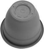 Bloem Ariana 8" Plastic Self-Watering Planter, Charcoal, 4-Pack - Image 7