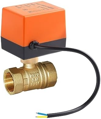 Motorized Ball Valve 3/4",AC110V 2 Wire Auto Return Setup,DN20 Brass Electrical Ball Valve with Standard Port (Normally Closed) by Meskliu