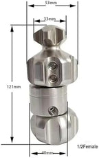 1/2 3/8 High Pressure V-Hammer Vibrating Rotating Nozzle For Sewer - Image 3