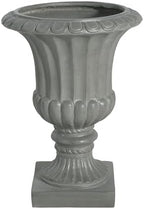 Outdoor Garden Urn Planter, 26 Inch, Gray - Image 7
