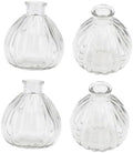 Creative Glass Flower Arrangement Container 4pcs Halloween Home Decor by DECHOUS