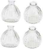 Creative Glass Flower Arrangement Container 4pcs Halloween Home Decor by DECHOUS