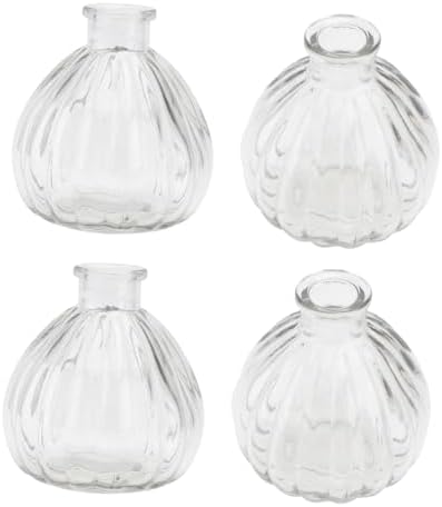 Creative Glass Flower Arrangement Container 4pcs Halloween Home Decor by DECHOUS