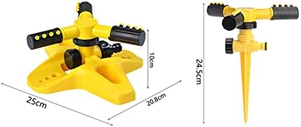 Garden Lawn Sprinkler -Automatic 360 Degree Rotating Yard Large Area Coverage Water Sprinkler Garden Irrigation Supplies (Color : C-Green 15x15x8.5cm) - Image 3