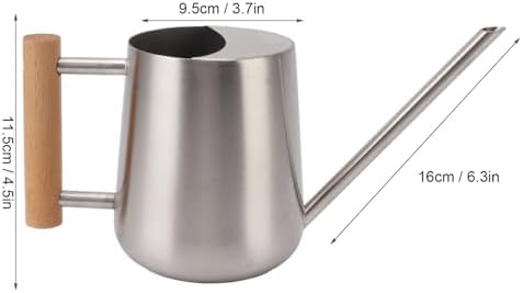 Watering Can Indoor Plants, Stainless Steel Watering Can Pot, Garden Watering Can with Long Spout for Indoor House Plants Bonsai (Stainless Steel Color) - Image 3