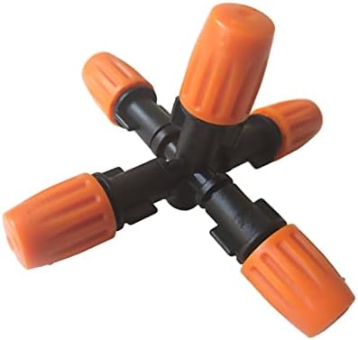 Gardening Irrigation Dripper 1 Piece of 5 Heads Micro-Irrigation System Mist Cooling Nozzle Garden Greenhouse Adjustable and Shut Down Spray Nozzle - Image 2