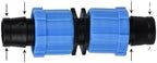 16mm 5/8" Drip Irrigation Tape Shut-Off Valve End Plug Connector Lock Garden Watering System Greenyhouse to p/;vc Hard Pipe(KSL02-339-20PCS) by Unknown