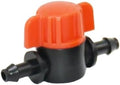 15-100pcs 1/4 Inch 4mm Barb Tap Hose Connector Valve 4/7mm Mini Garden Drip Irrigation System Pvc Fittings(K x 6mm - 50pcs) by Unknown