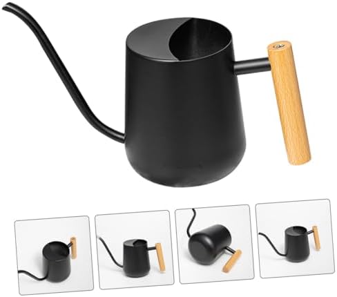 Stainless Steel 1000ml Watering Can with Long Spout, Black - Image 6