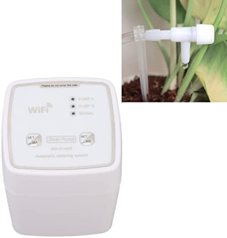 generic WiFi Drip Irrigation Kit with Dual Pump, Remote Control Automatic Watering System for 20 Potted Plants, App-Controlled Timing and Flowing Adjustment, Power-off Memory Function - Image 3