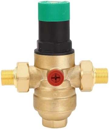 Water Pressure Regulator, 40 Microns Filter Drinking Water Pressure Regulator with Meter, Brass for Homes, Gardens, Buildings & Factories (1/2 inch (DN15)) - Image 4