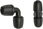 Xiaochen Garden Plumbing Hose Adapter 16 Mm Pe Hose Elbow Straight Barb Connector with Lock Nut 1/2" Hose 2-Way Garden Irrigation Drip Irrigation Accessories 20 Pieces (Color : 16mm) - Image 2