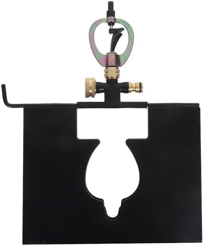 Sewroro Rooftop Fire Protection Sprinkler System, 360 Degree Rotating Adjustable Roof Sprinklers for Defense and Lawn Irrigation (Black) by sewroro