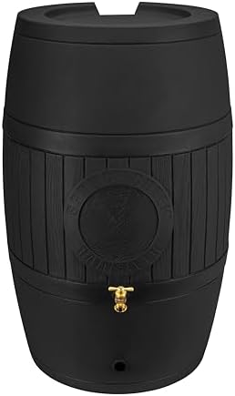 Bushman Spruce Creek Rain Saver Barrel, 54 Gallon, Black by Bushman