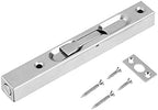 Lock Bolts, Door Security Slide Latch Lock, Heavy Duty Steel Sliding Door Lock - 304 Stainless Steel Flush Latch Bolt Slide Lock, Home Gate Door Security Guard, Door Bolt Lock(6in) by Gavigain