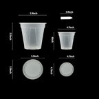 24 pcs 6/5 inch Clear Nursery pots for Plants Saucers,5/6 inch Clear Heavy pots with Side Vents for Reporting Orchids,Aroid,Monstera, Indoor & Outdoor use - Image 3