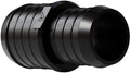 PVC Barbed Straight Pipe Reducer - Corrugated Hose Reducing Joiner & Coupling Adapter Fitting(Black,35mm to 32mm (1 3/8" to 1 1/4")) by Unknown