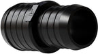 PVC Barbed Straight Pipe Reducer - Corrugated Hose Reducing Joiner & Coupling Adapter Fitting(Black,90mm to 51mm (3 1/2" to 2")) by Unknown