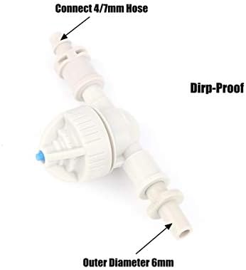 Gardening Watering System Tools 10 360-degree Rotating Micro-Sprinkler Kits Small Set Hanging Plug-in Agricultural Greenhouse Garden Lawn Irrigation (Color : White) - Image 2