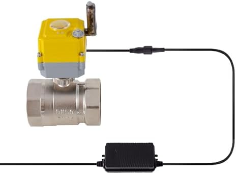 NPT 2'' Electric Ball Valve Intelligent Electric Valve DC24V Actuator/AC110V-230V Power Adapter, TUYA-APP WIFI Control Valve With Indicator and Manual Device 2-wire Automatic Return, Normally Closed - Image 2