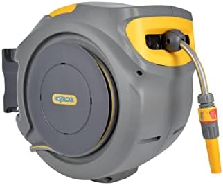 Hozelock - Auto Reel 30m Wall-Mounted Hose Reel : Easy to Install, Lock, Auto-Rewind, Ready-to-use Reel with Nozzle, Fittings, Hose and Accessories Included - 5 Year Guarantee* [2403 0000] - Image 4