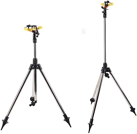 Stainless Steel Tripod Sprinkler, Adjustable Height Water Irrigation Tool for Garden Lawn Auto System - Image 7