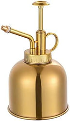Stainless Steel Watering Can,Upgrade Mini Plant Spray Mister 10oz300ml Pot for Outdoor Indoor Gardening Silver,Gold Color(Gold) by Unknown