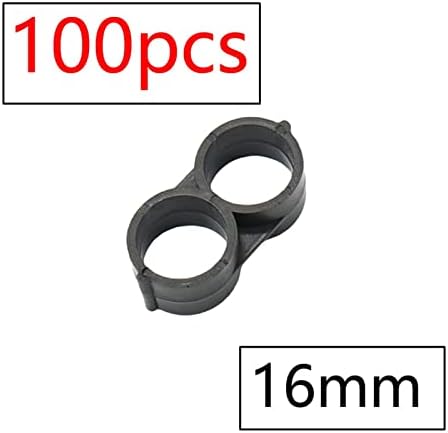 Generic Drip Irrigation 16/20/25mm Tube Barb Fittings Connector Tee Elbow Connector Cap Plug End Kit 1/2 Inch Tubing Hose Garden(Black) - Image 2