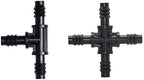 Quick Connect Garden Hose 8/11 Hose Tee Water Divider 3/8" 4-way Cross Connector Garden Water Pipe Irrigation Tee Barb Drip Irrigation Accessories 100 Pieces (Color : 1/8" to 3/8" Two way) - Image 3