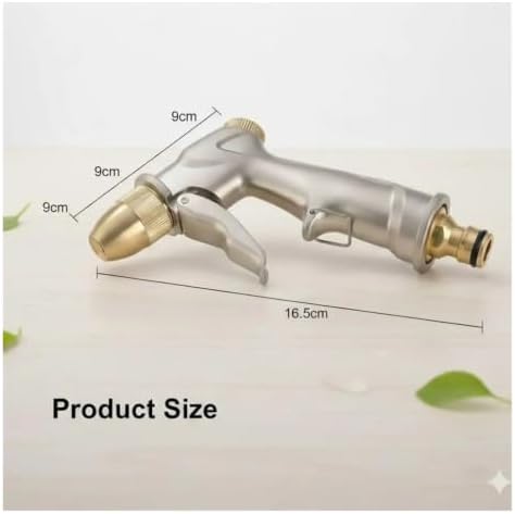 Heavy Duty Metal Garden Hose Nozzle High Pressure Pistol Grip Sprayer 4 Spray Modes for Efficient Watering(SIZE A) - Image 2
