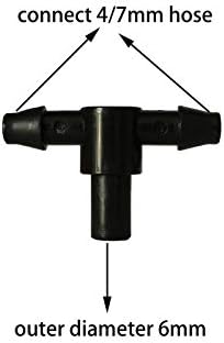 Garden Lawn Sprinkler Irrigation System 10Pcs Plastic Atomizing Nozzle with T-Connector for Greenhouse Micro-Irrigation Watering Sprayer Head - Image 4