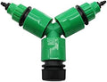 Hose Connector Adapter Y-shaped Garden Irrigation Type Three-way Diverter 3/4" External Thread, 1/2 Inch Hose Connector, With 1 Set Of 4mm / 8mm Hose Connector (Color : Type 1) by Unknown
