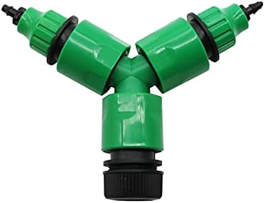 Hose Connector Adapter Y-shaped Garden Irrigation Type Three-way Diverter 3/4" External Thread, 1/2 Inch Hose Connector, With 1 Set Of 4mm / 8mm Hose Connector (Color : Type 1) by Unknown
