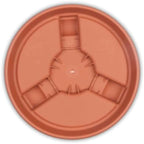 Bloem 14" Plastic Wheeled Plant Caddy, 100 lb Capacity, Terra Cotta, 2-Pack - Image 2