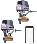 Jinvoo Matter Smart Valve, Control Water Valve, Electric Gas Shutoff Valve, Electric Water Shutoff Controller Robot, for Applee Home, Alexa, Google, and SmartThingss, Requires Matter Hub (2 Pack) by Jinvoo