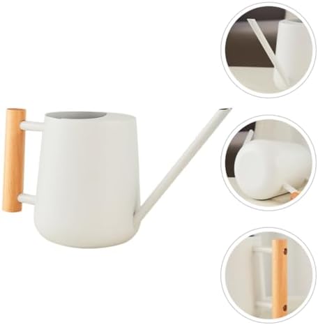 Xmas Small Indoor Watering Can 900ml Iron with Wooden Handle - Image 5