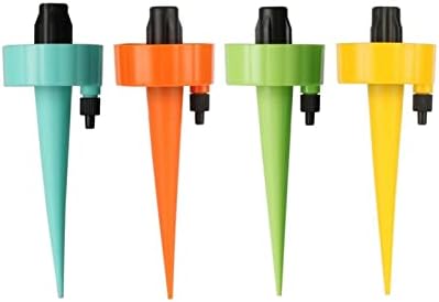 Garden Lawn Sprinkler Irrigation System Automatic Drip Irrigation System Plant Waterer Adjustable Automatic Watering Device Household Garden Plants Pointed Cone Dripper 5 Pieces (Color : YEL - Image 4