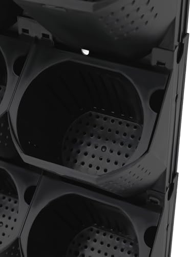 36 Pots Vertical Garden Planter Self Watering Vertical Wall Planter Wall-Mounted Stackable Hanging Planters for Indoor/Outdoor (Black) - Image 5
