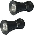 2 Pack Heavy Duty Fireman Style Hose Nozzle - Fits All Standard Garden Hoses - High Pressure Sprayer Nozzle to Wash Your Car or Water Your Garden – Leak Proof (Black) by Unknown